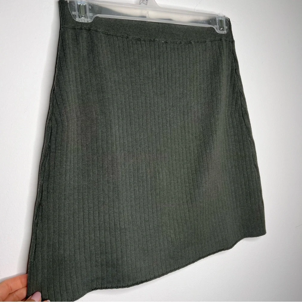 Free People Mod Wrap Mini Skirt in Thyme H18‎